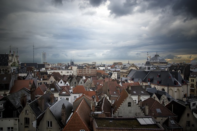 Vue aérienne sur Bruxelles